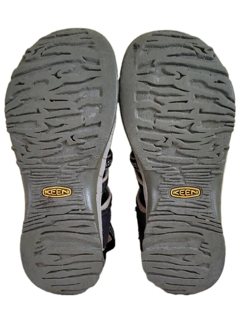 KEEN Newport Green/Brown Leather Hiking Waterproof Sandals Womens Size 6.5
